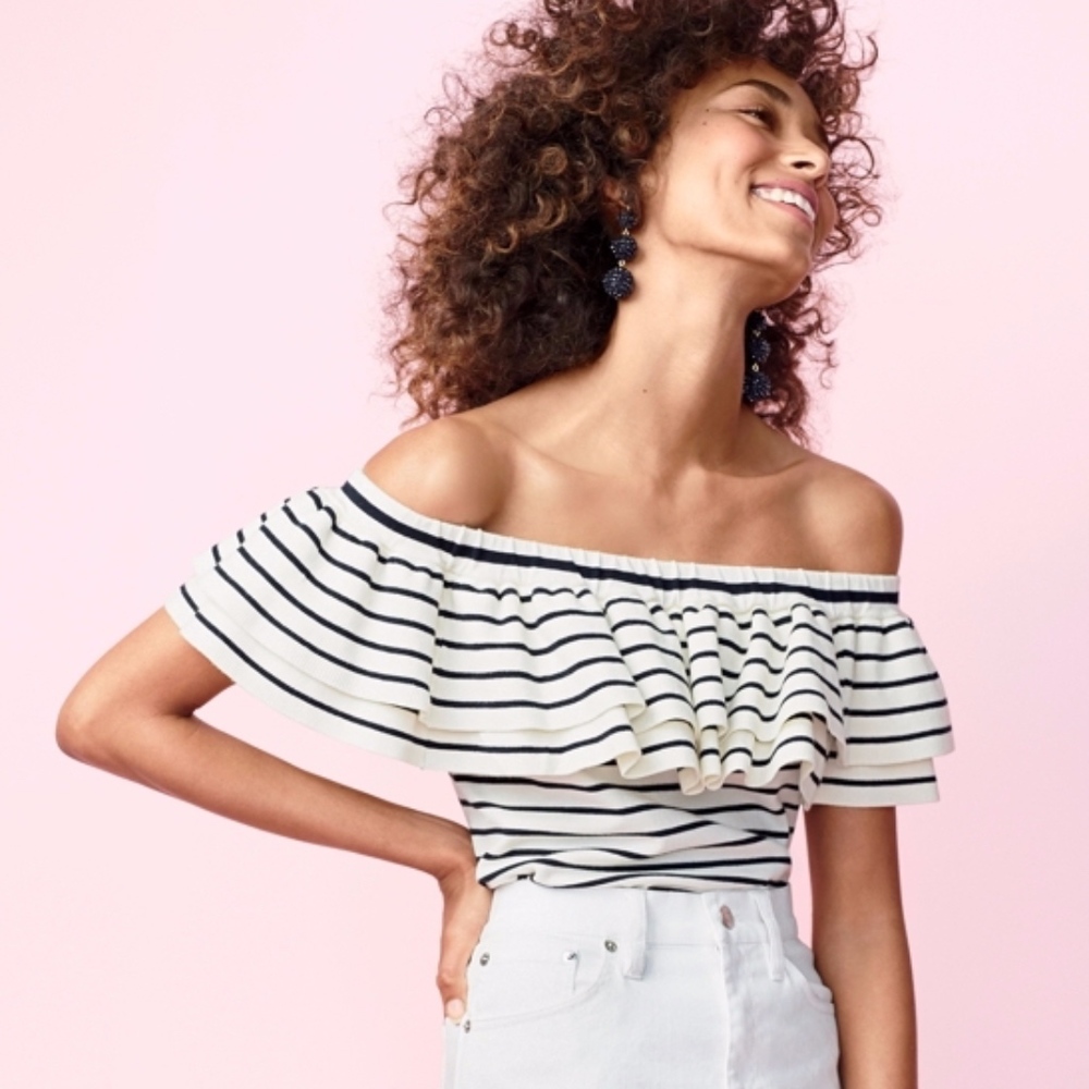 J.Crew Lightweight Off-the-Shoulder Sweater